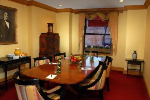 Boardroom at the Hotel Elysee in Midtown Manhattan is perfect for intimate meetings and can accommodate up to 8 guests comfortably.