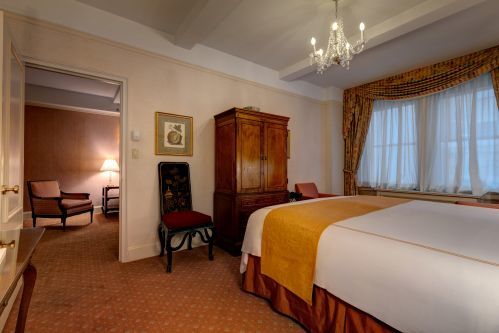 King Suite with King Bed and one Queen Sofa Bed at the Hotel Elysee